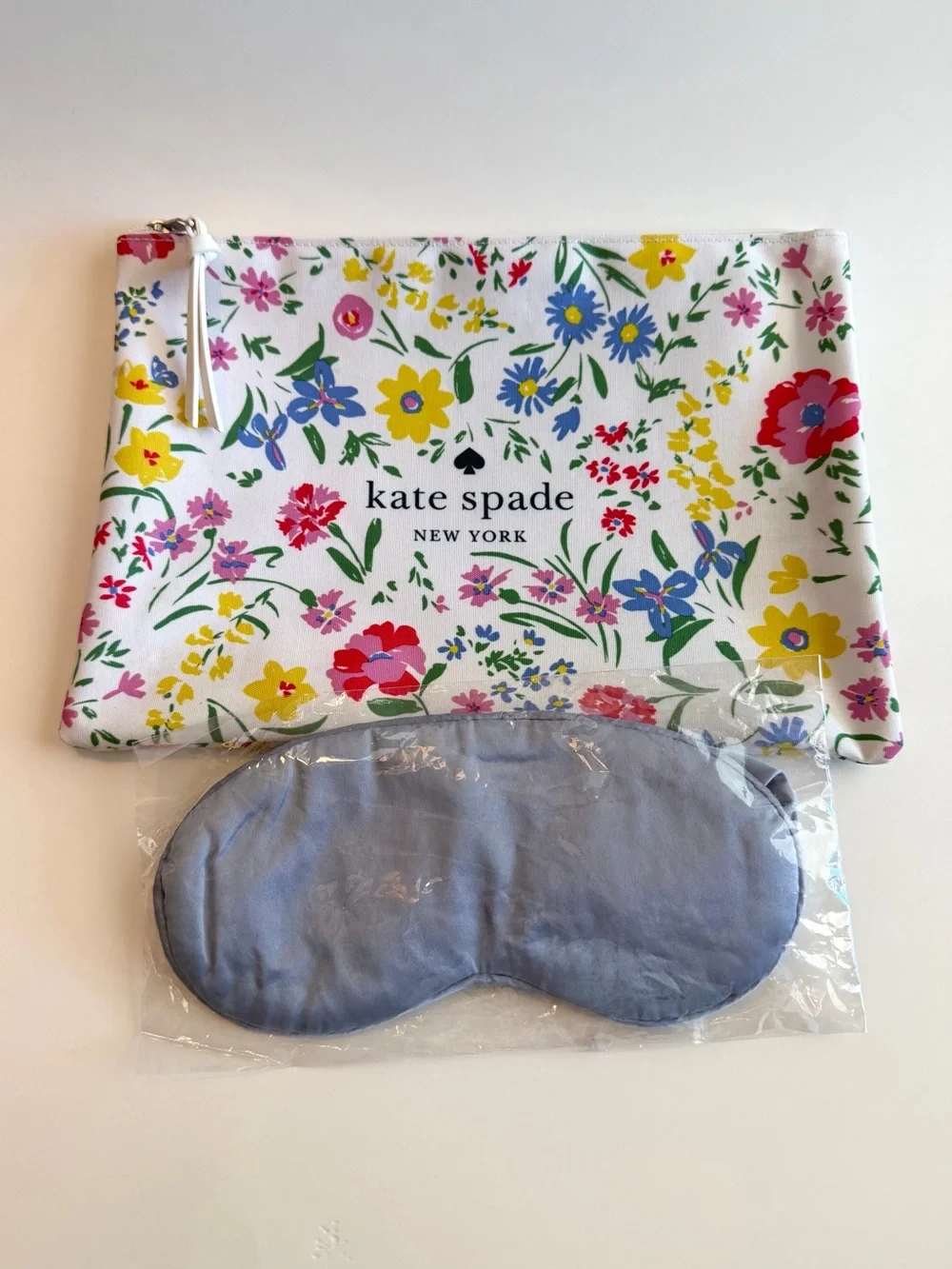 Kate Spade Floral Cosmetic Pouch and Satin Sleep Mask & Scrunchie Set, $95 MSRP